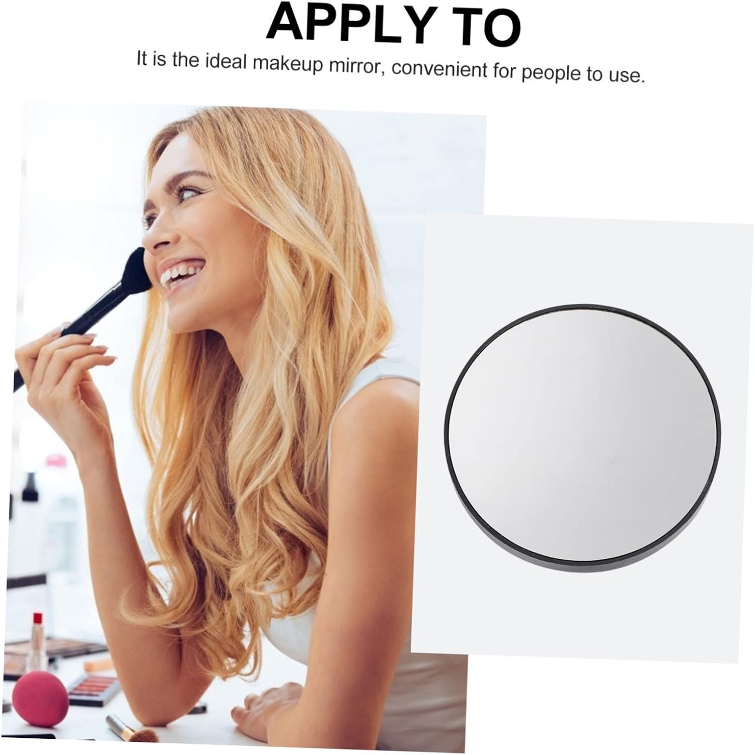 BESTYASH 15x Magnifying Round Mirror with Suction Cups