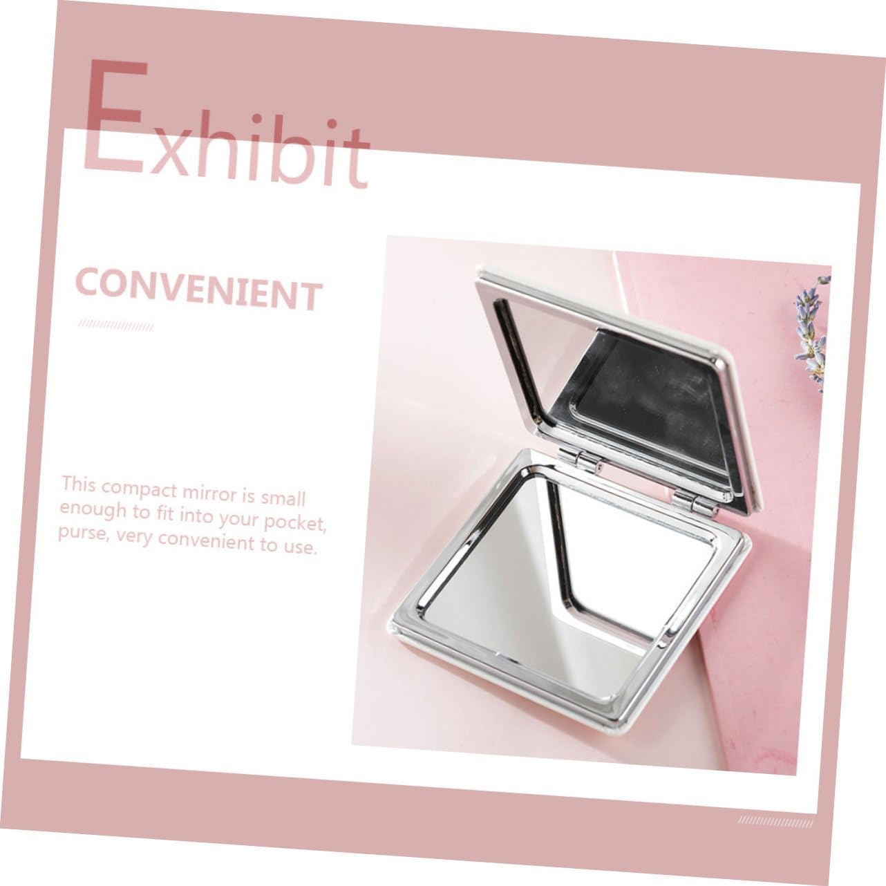 NOLITOY Double-Sided Folding Cosmetic Mirror for Travel