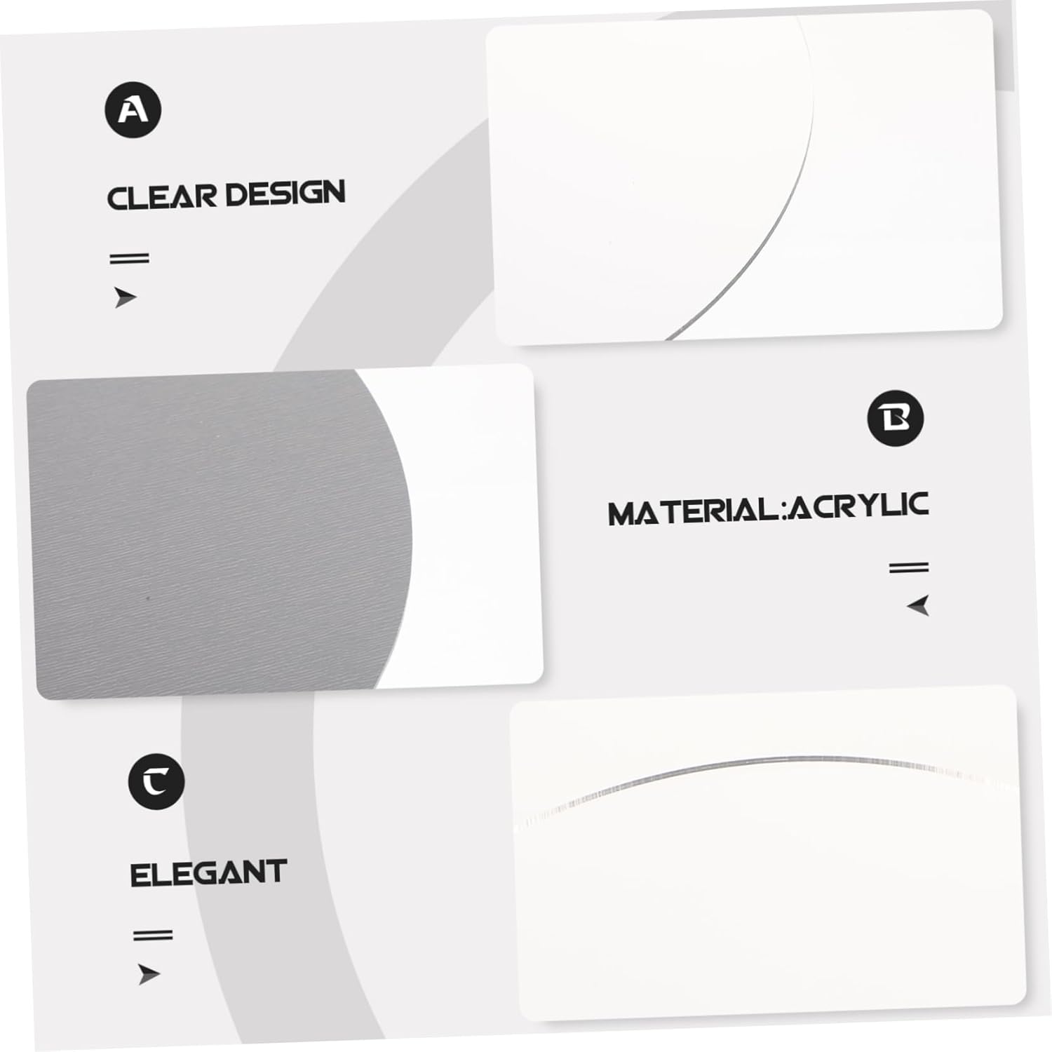 Round Acrylic Mirror for Makeup Decor