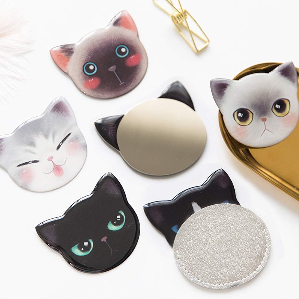 Catlady Cute Cat Shaped Unbreakable Mirror