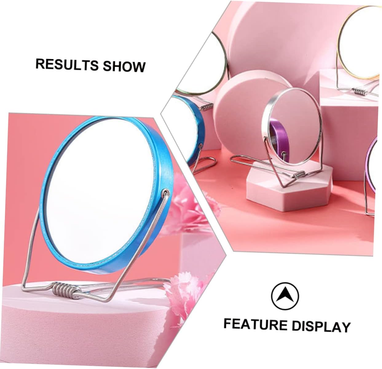 PartyKindom Portable 360 Adjustable Makeup Mirror