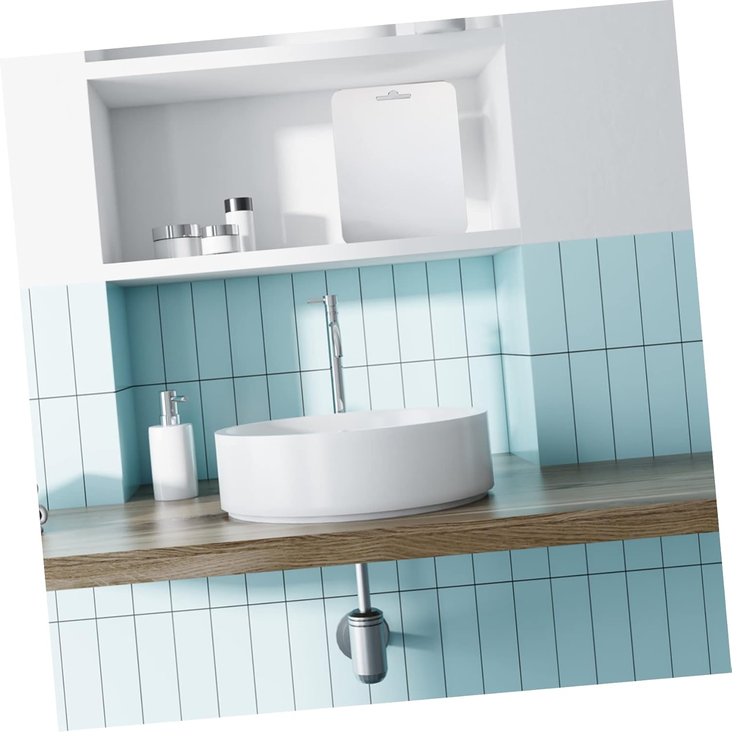 Fogless Portable LED Mirror Set for Bathroom Shaving and Makeup