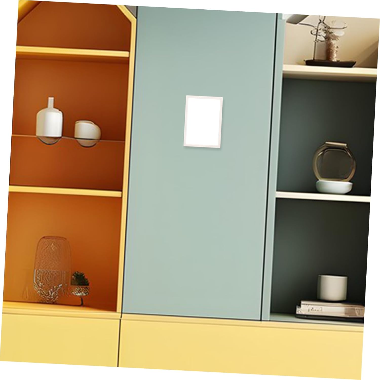 GLEAVI Magnetic Lock Mirror Small Wall Mountable Sturdy Construction