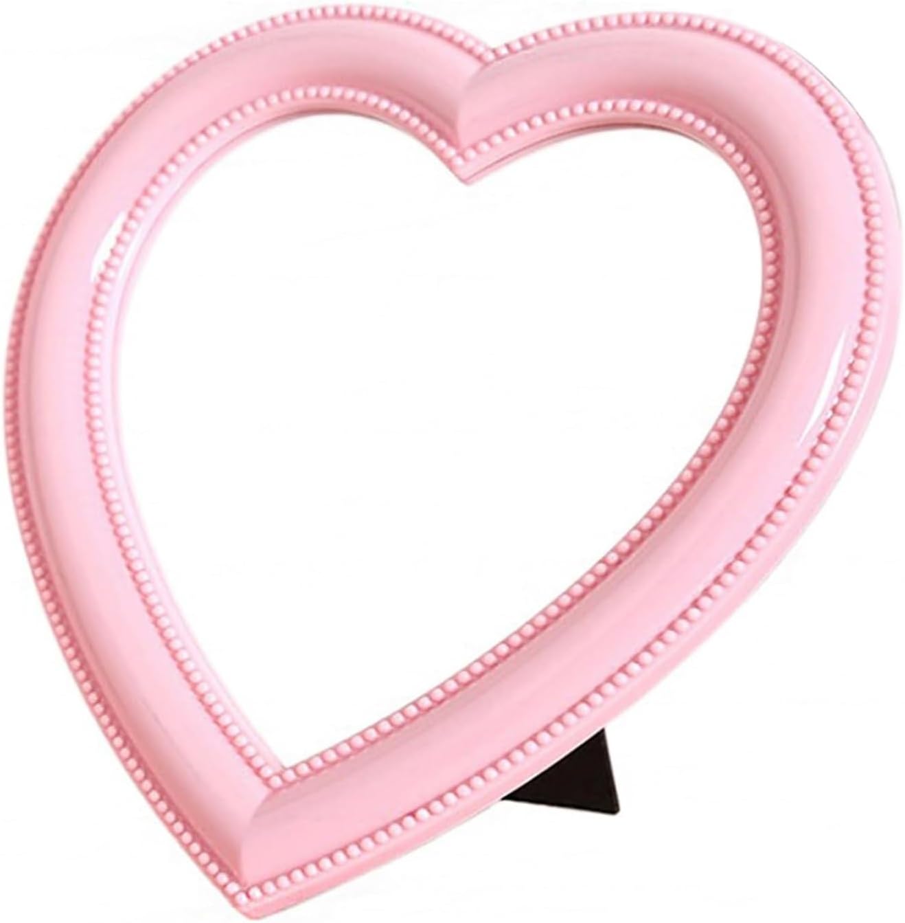 Heart Shaped Makeup Mirror Wall and Table Top Mount