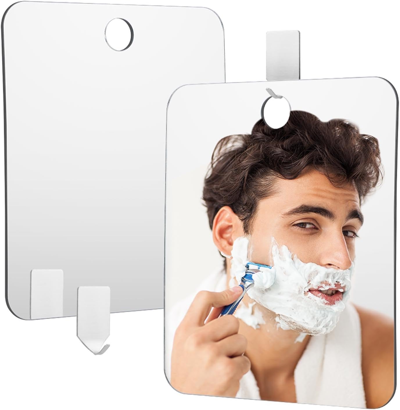 HINMAYGO Fogless Shower Mirror for Shaving 945 x 787 Wall Hanging