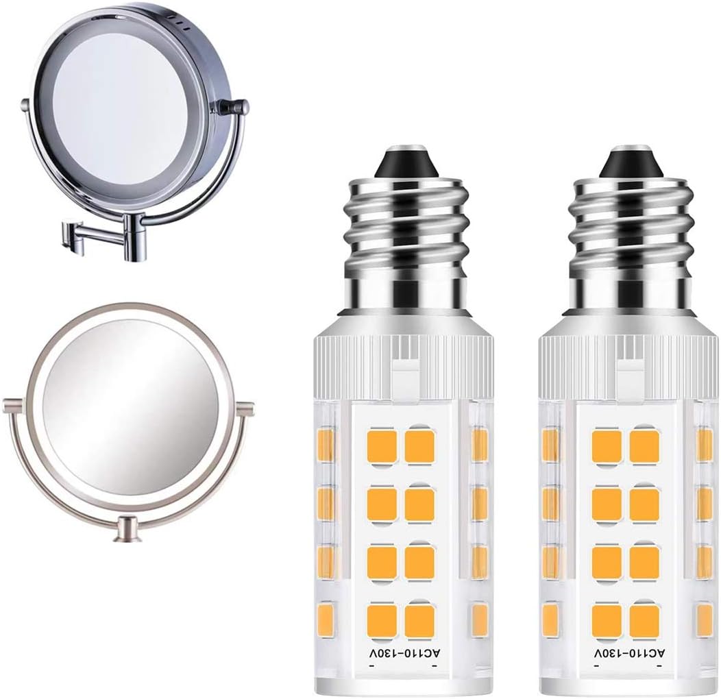 2Pack LED Makeup Mirror Bulbs 20W Warm White 3000K