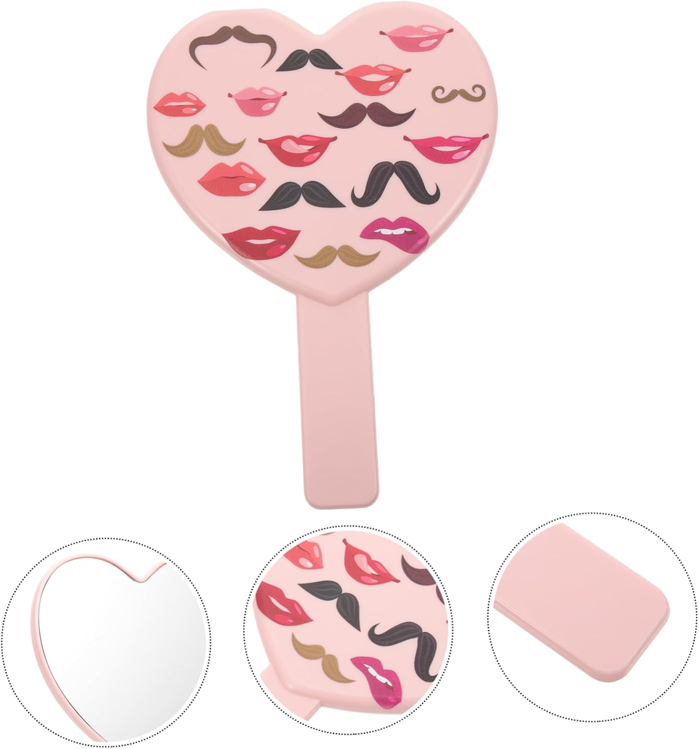 Mipcase Heart Shaped Travel Makeup Mirror