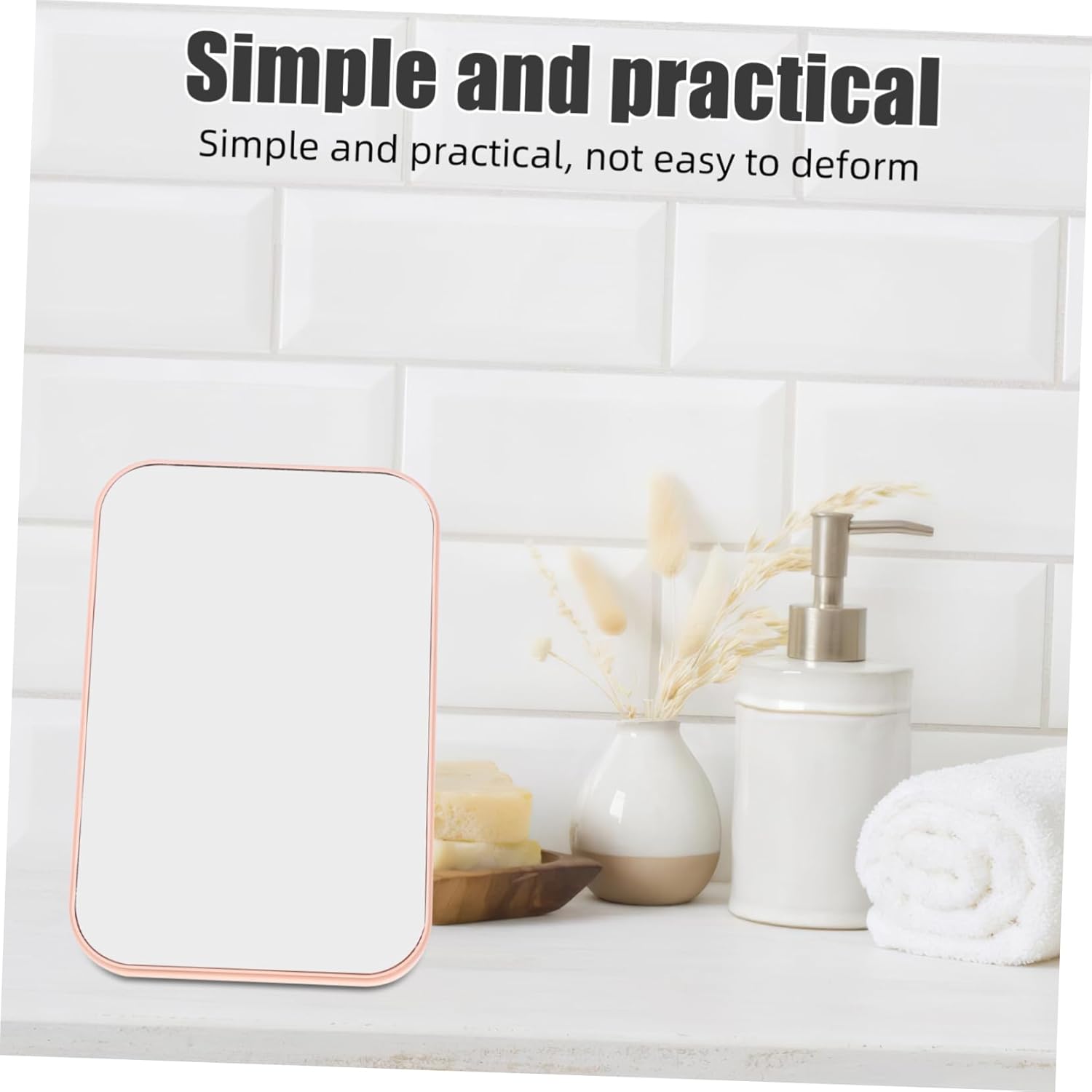 NOLITOY 2pcs Portable Makeup Mirror for Travel and Home
