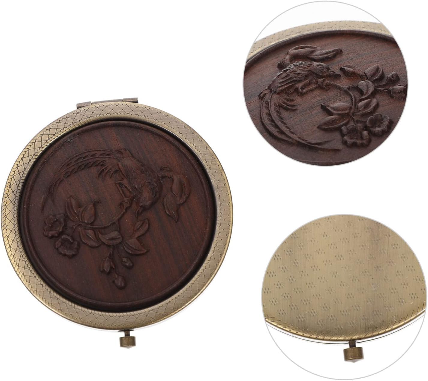 Ipetboom Foldable Makeup Mirror Two-Sided Glass