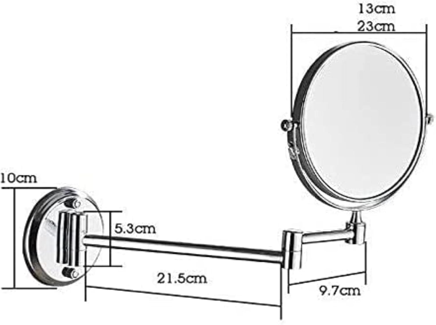DEIHGE 3X Magnification Wall Mounted Makeup Mirror