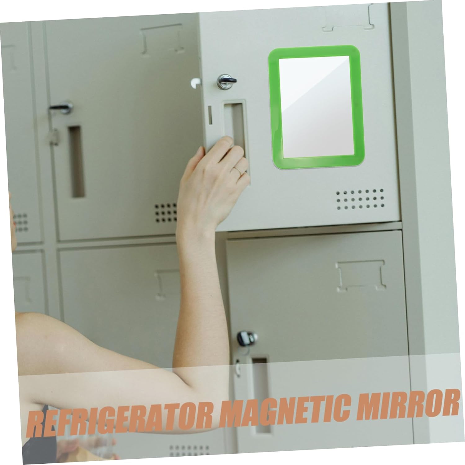 Magnetic Vanity Mirror for Locker Decor