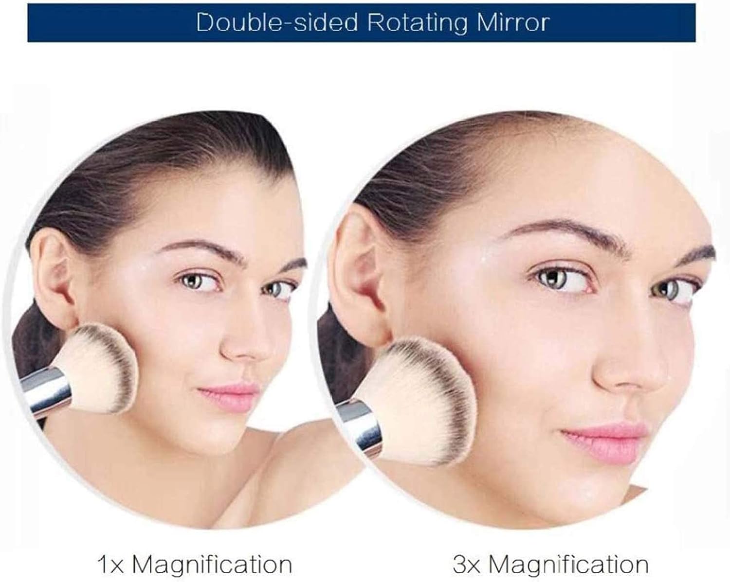 DEIHGE 8 Wall-Mounted Makeup Mirror with 3X Magnification