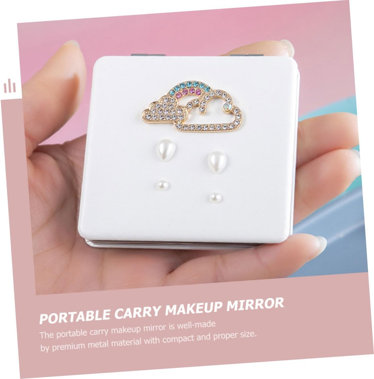 SAFIGLE Dual Sided Travel Makeup Mirror