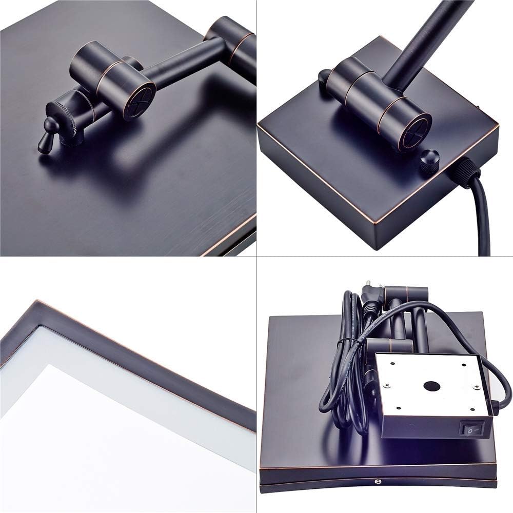 ZADIKO Wall Vanity Mirror with 3X Magnification and LED Light