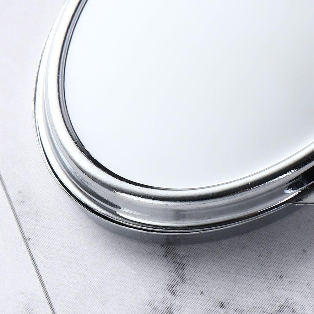 Portable Folding Mirror Keychain with Double-Sided Design