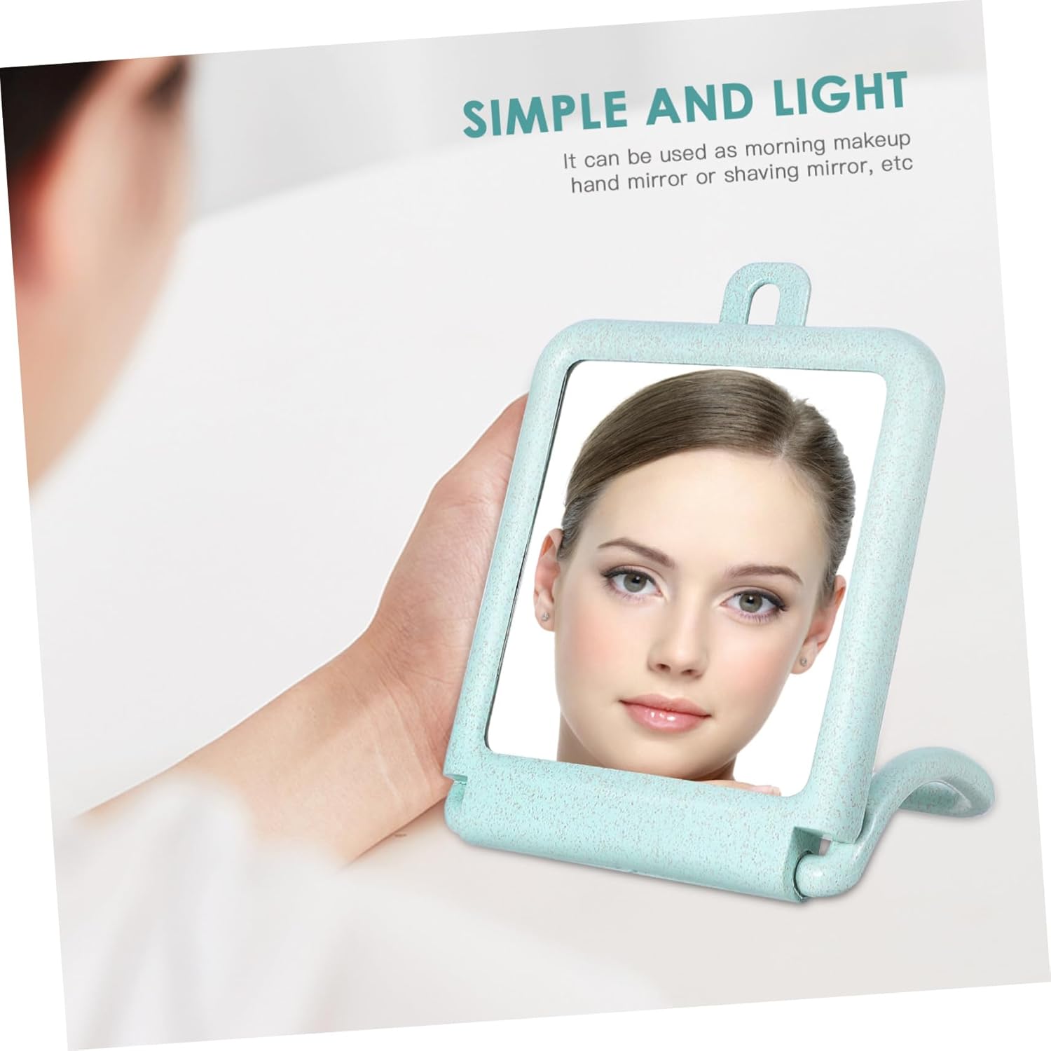 Wall Mounted Makeup Mirror with Stand for Beauty Routine