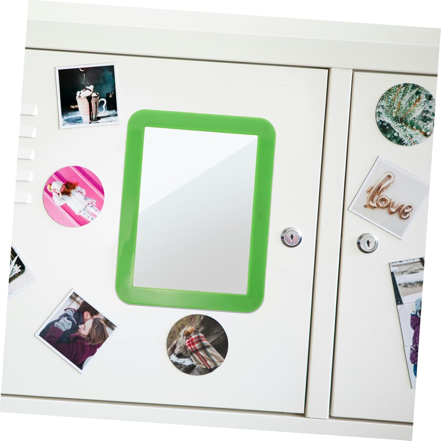 Magnetic Vanity Mirror for Locker Decor