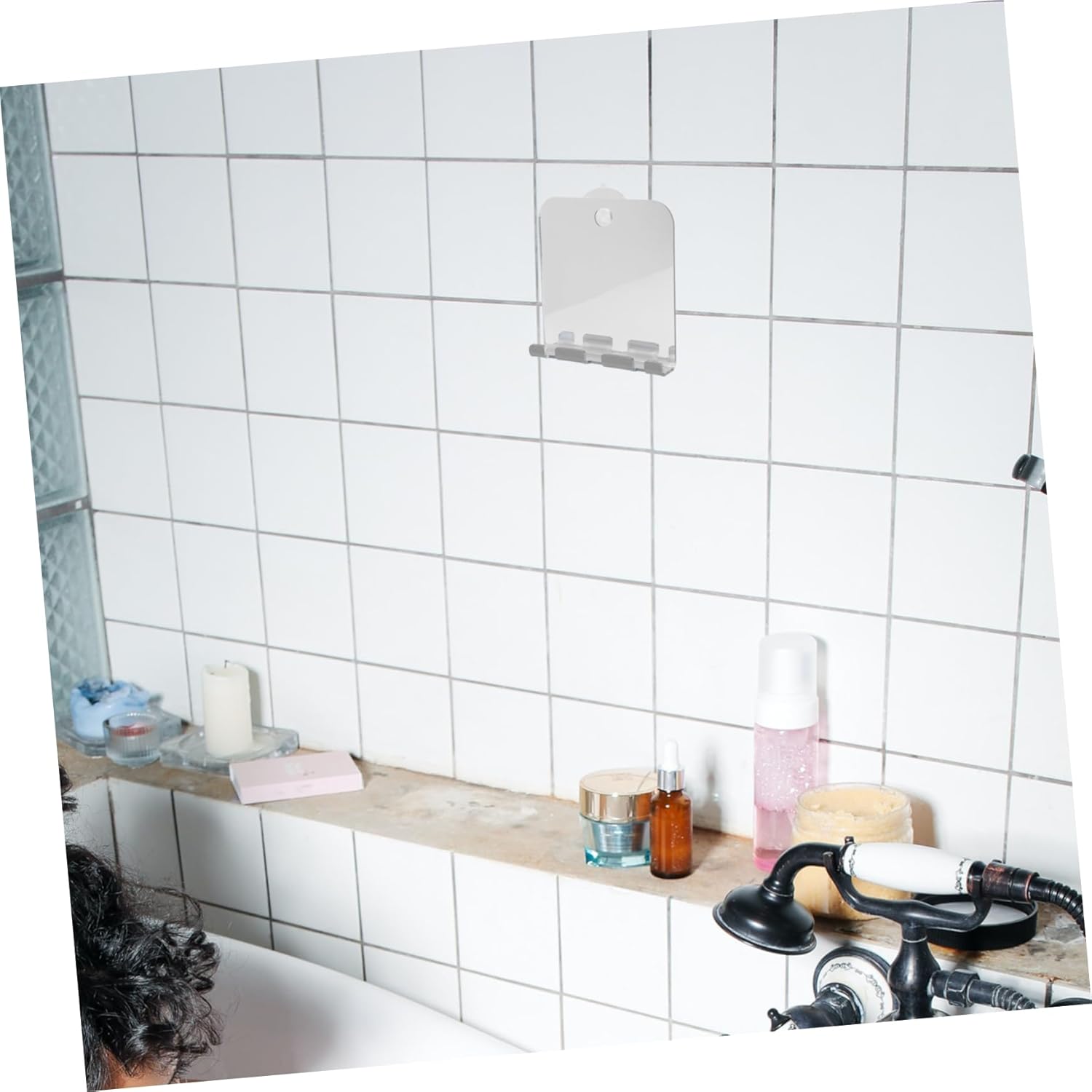 GALPADA Mens Fogless Shaving Mirror for Bathroom and Travel