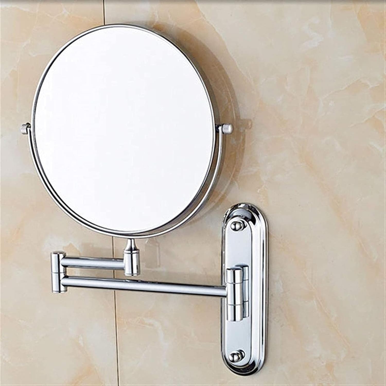 NOVOCE Makeup Mirror 360 Rotate Chrome 3X Magnification