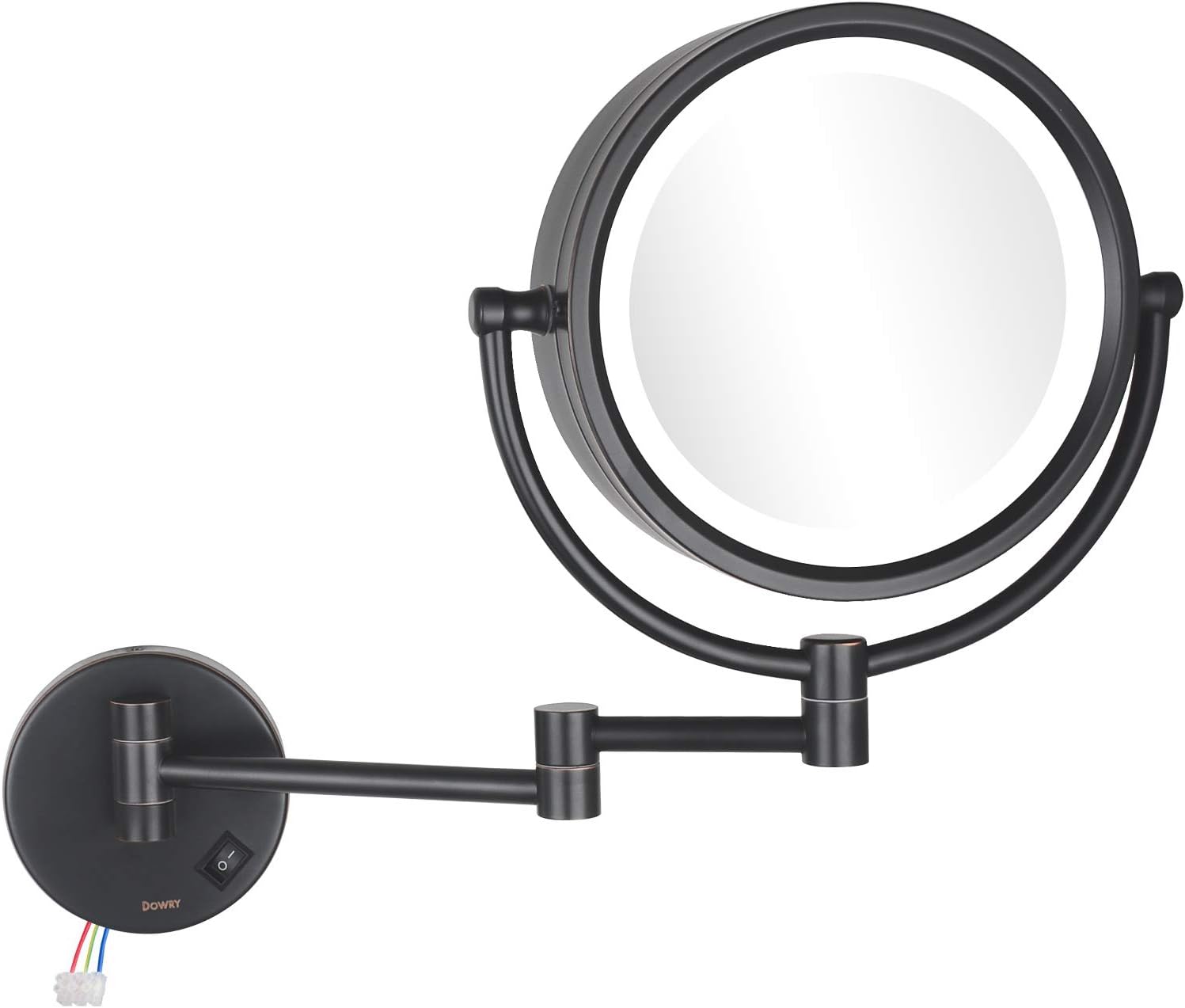 DOWRY Makeup Mirror Wall Mount with 10X Magnification