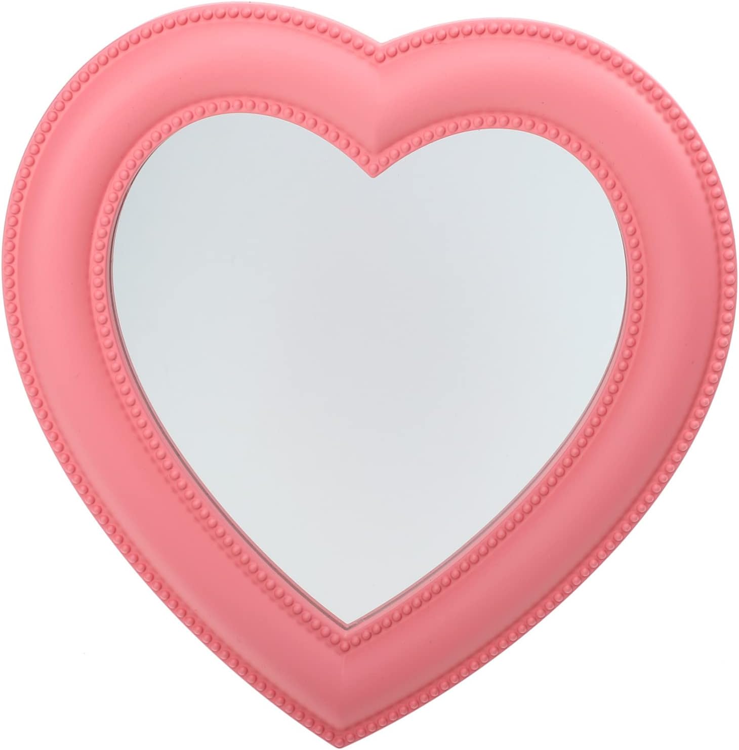 Beaupretty Heart Shape Makeup Mirror with Stand