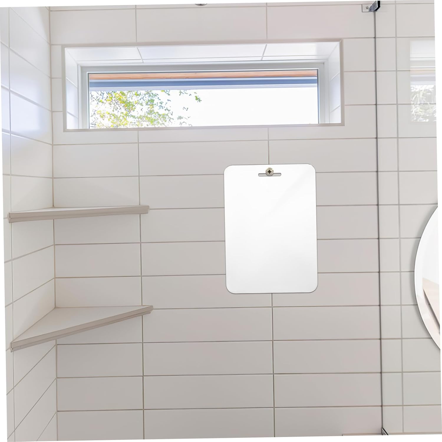 BESTYASH Large Fogless Shower Mirror 30x20cm Shatterproof Acrylic for Travel