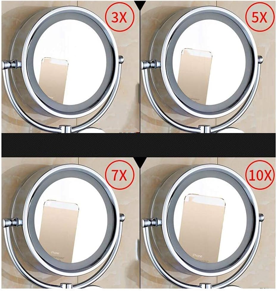 GALSOR Makeup Mirror with Light 8inch Round