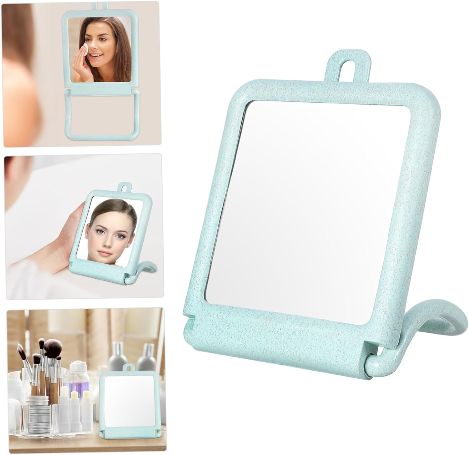 HAPINARY Led Vanity Mirror for Desk Wall Mountable Makeup Mirror