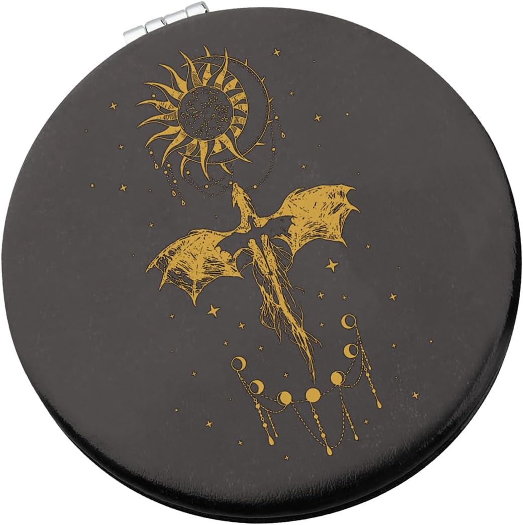WSNANG Dragon Wing Makeup Mirror Compact Portable Foldable