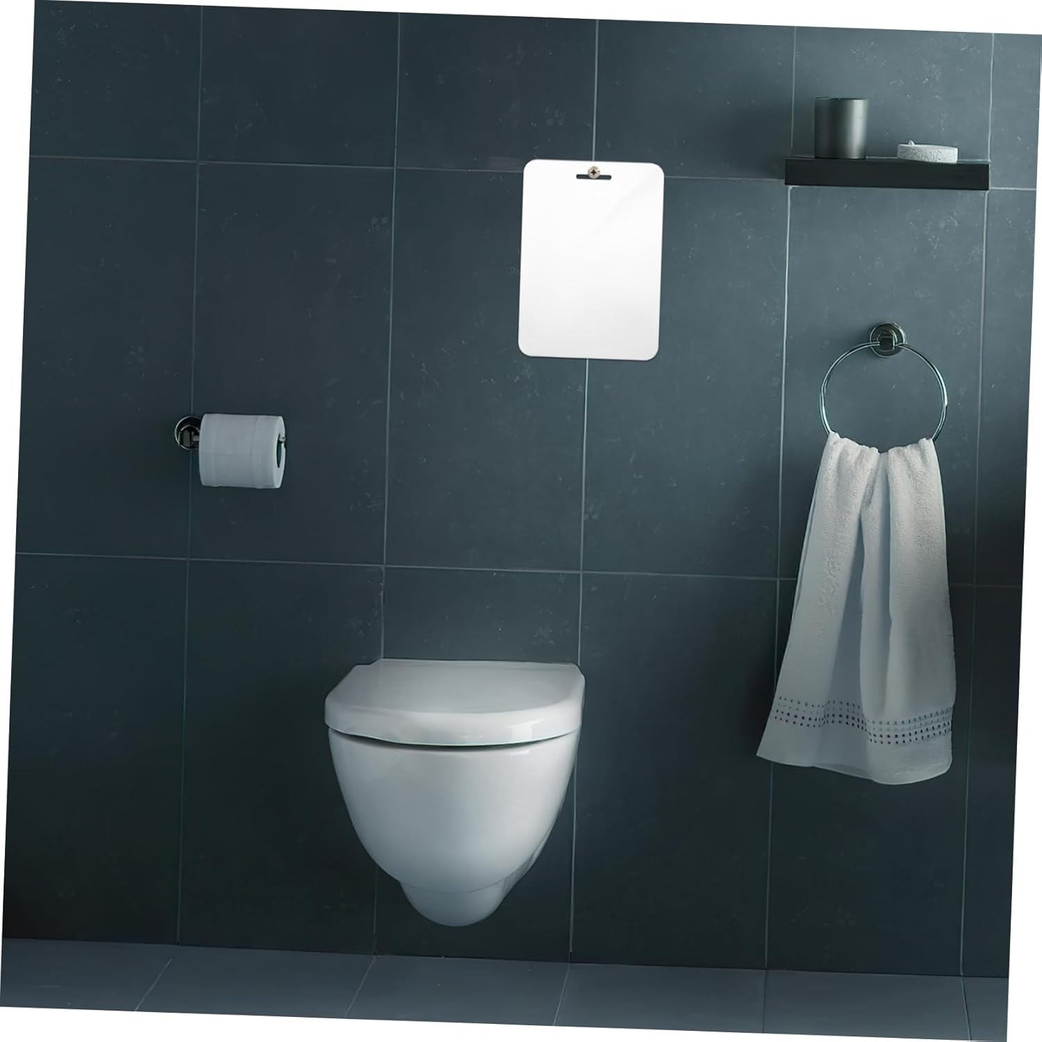 Unbreakable Makeup Mirror 30x20cm Acrylic Wall Hanging for Bathroom Camping Travel