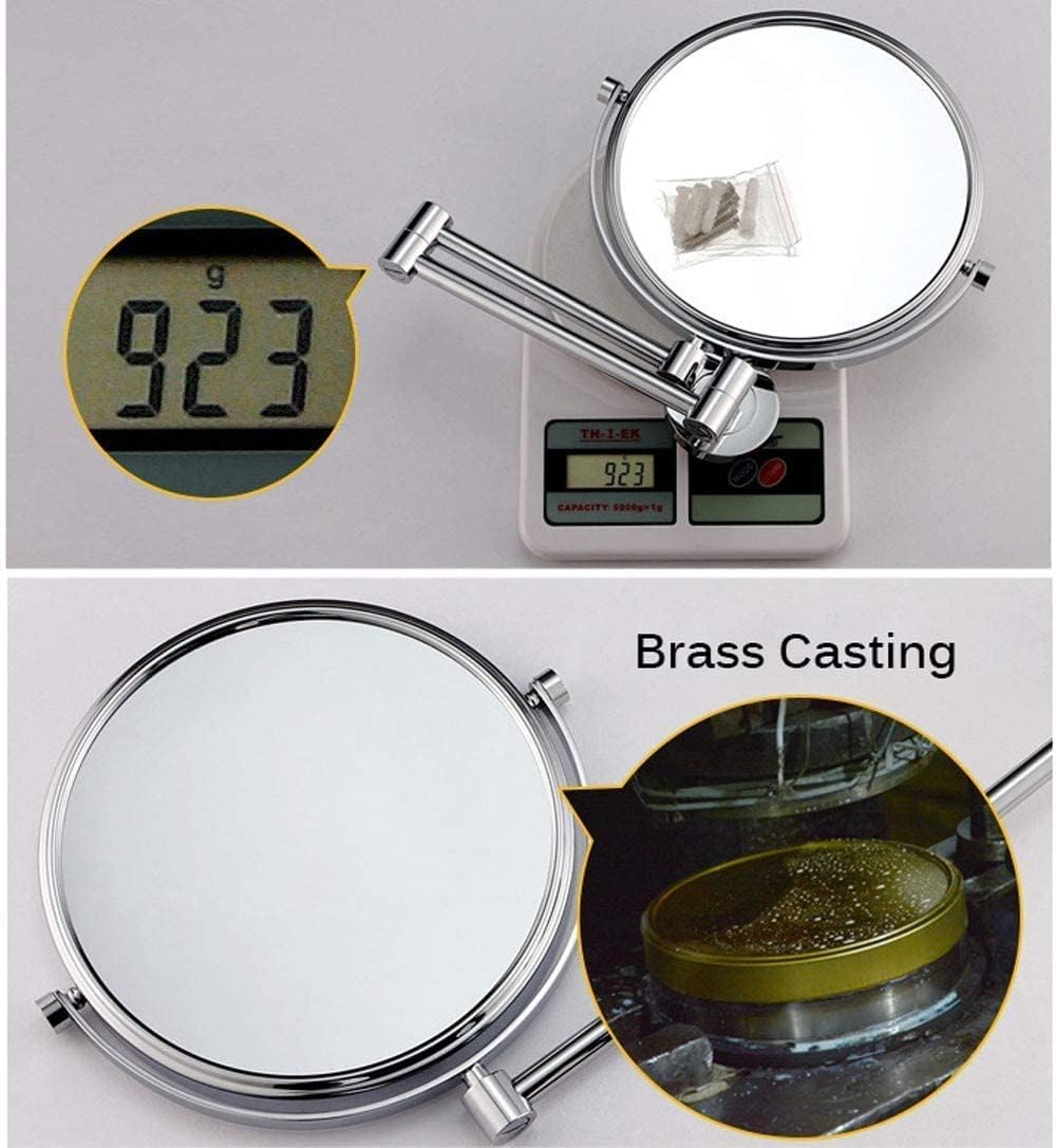 LCARY 8 Inch Double Sided Vanity Mirror with 10X Magnification 1