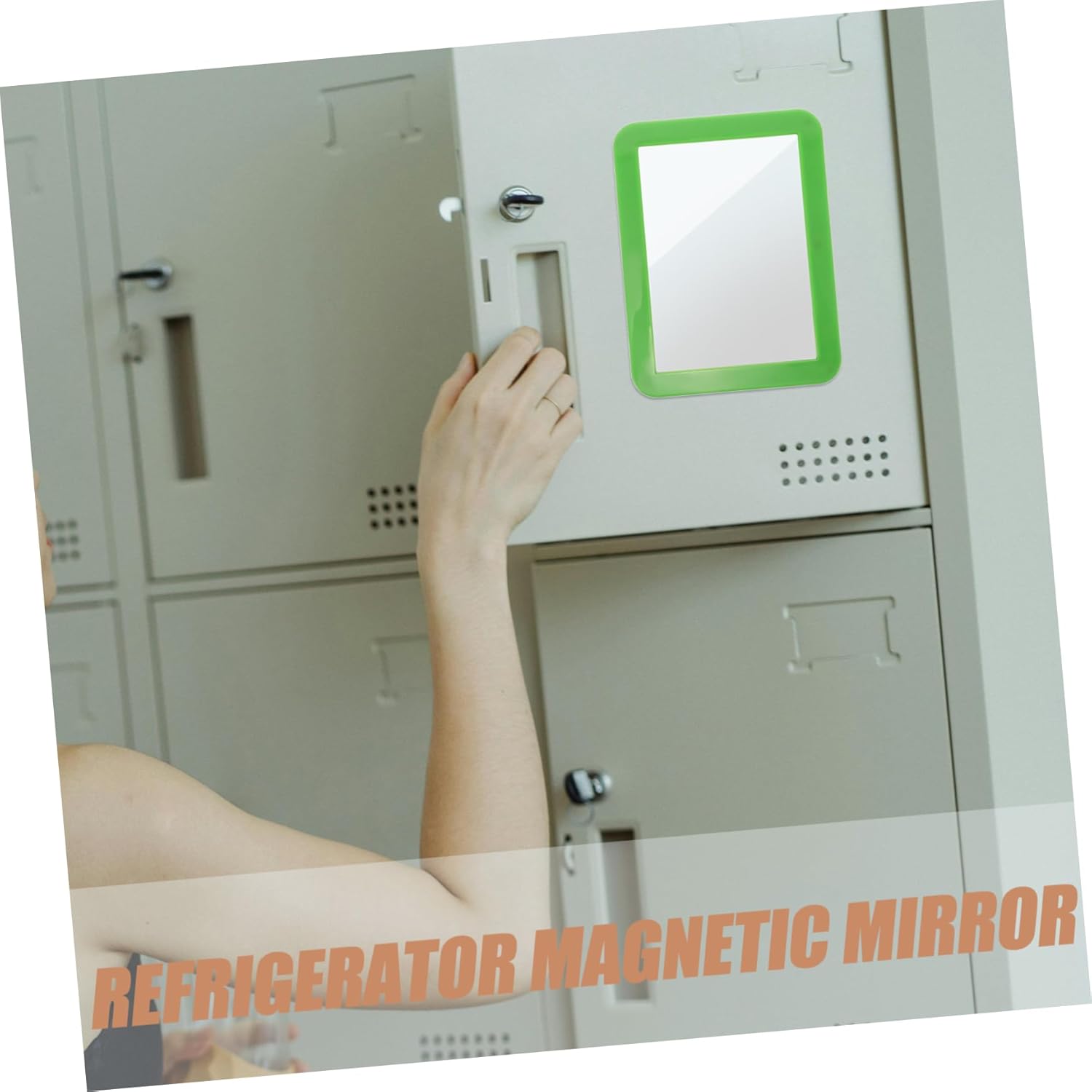 GLEAVI Magnetic Locker Mirror with Backing