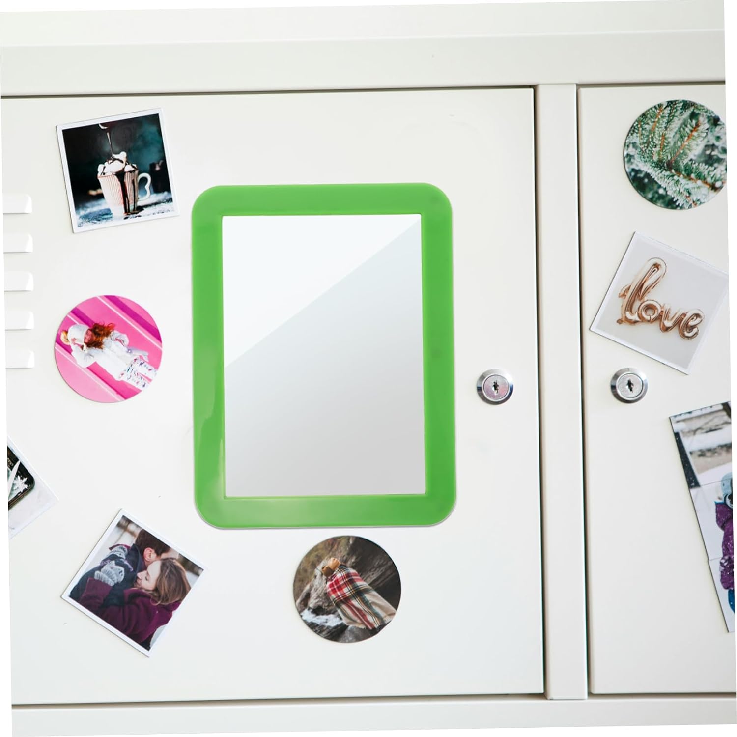 Alipis Magnetic Locker Mirror Rectangular