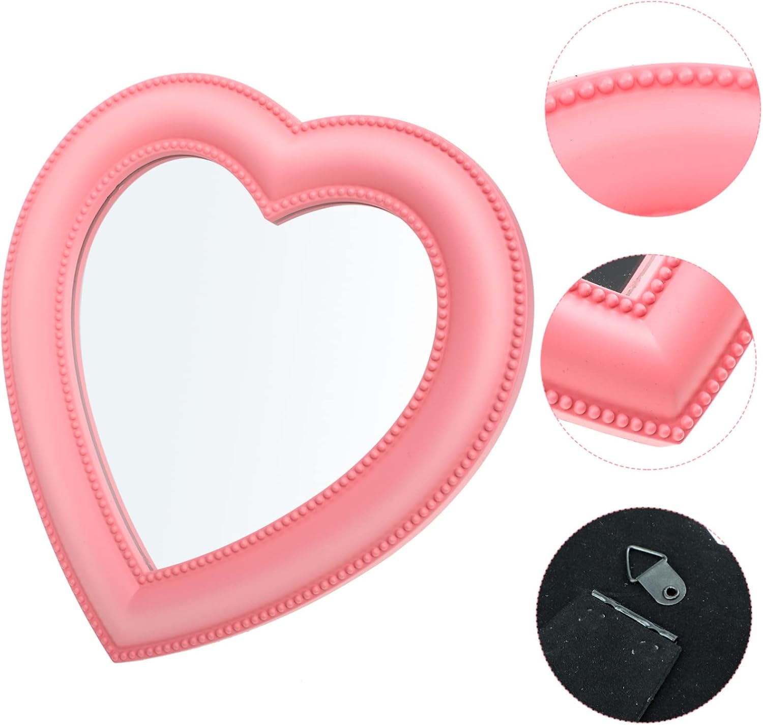 Ipetboom Led Makeup Mirror Wall Mounted Pink Beauty Vanity