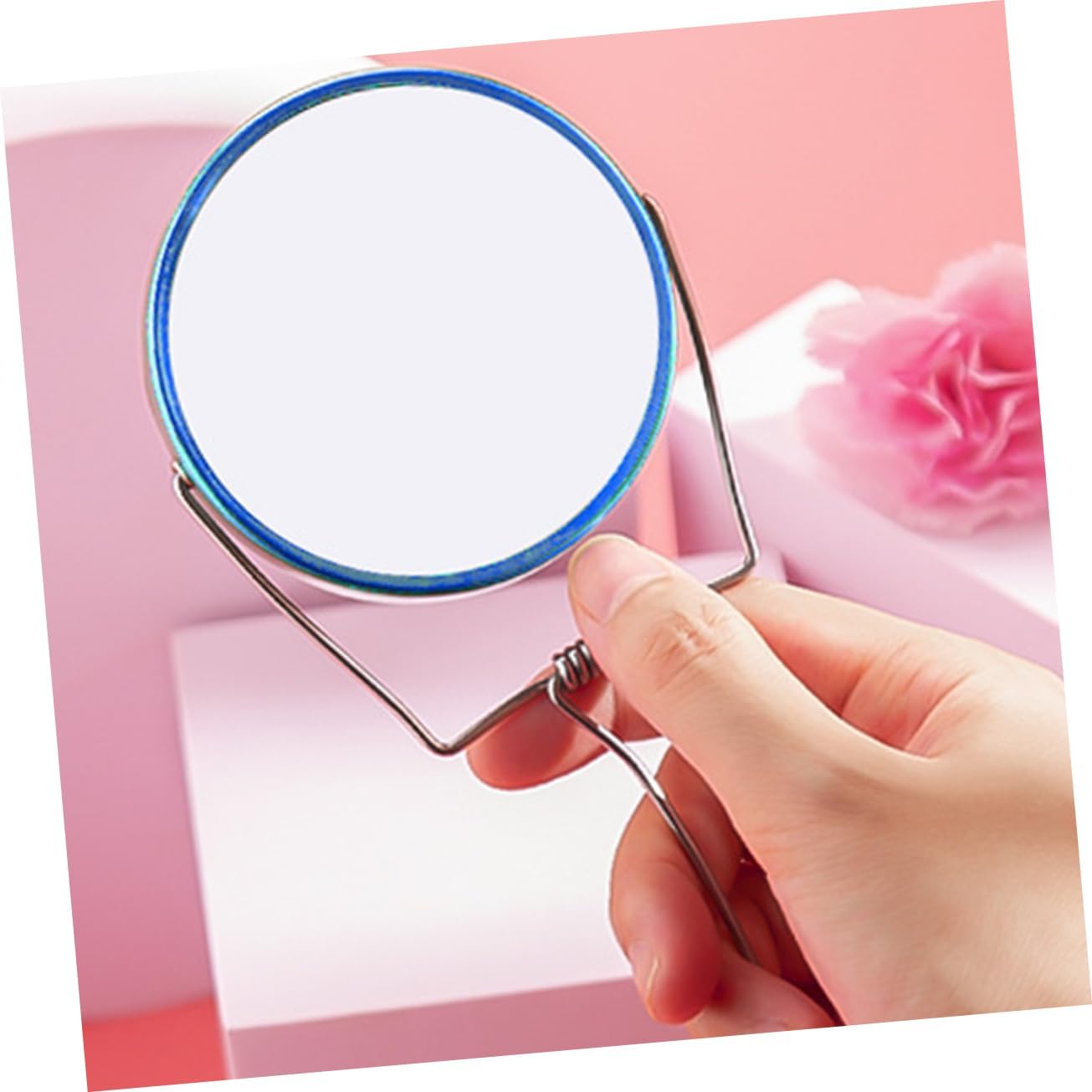 Portable Double-Sided Cosmetic Mirror for Girls