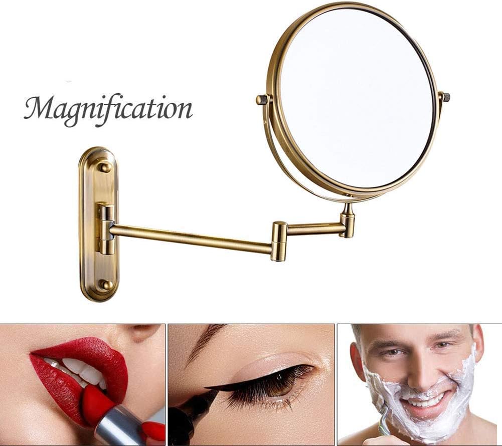 LCARY Wall Mounted Makeup Mirror with Magnification