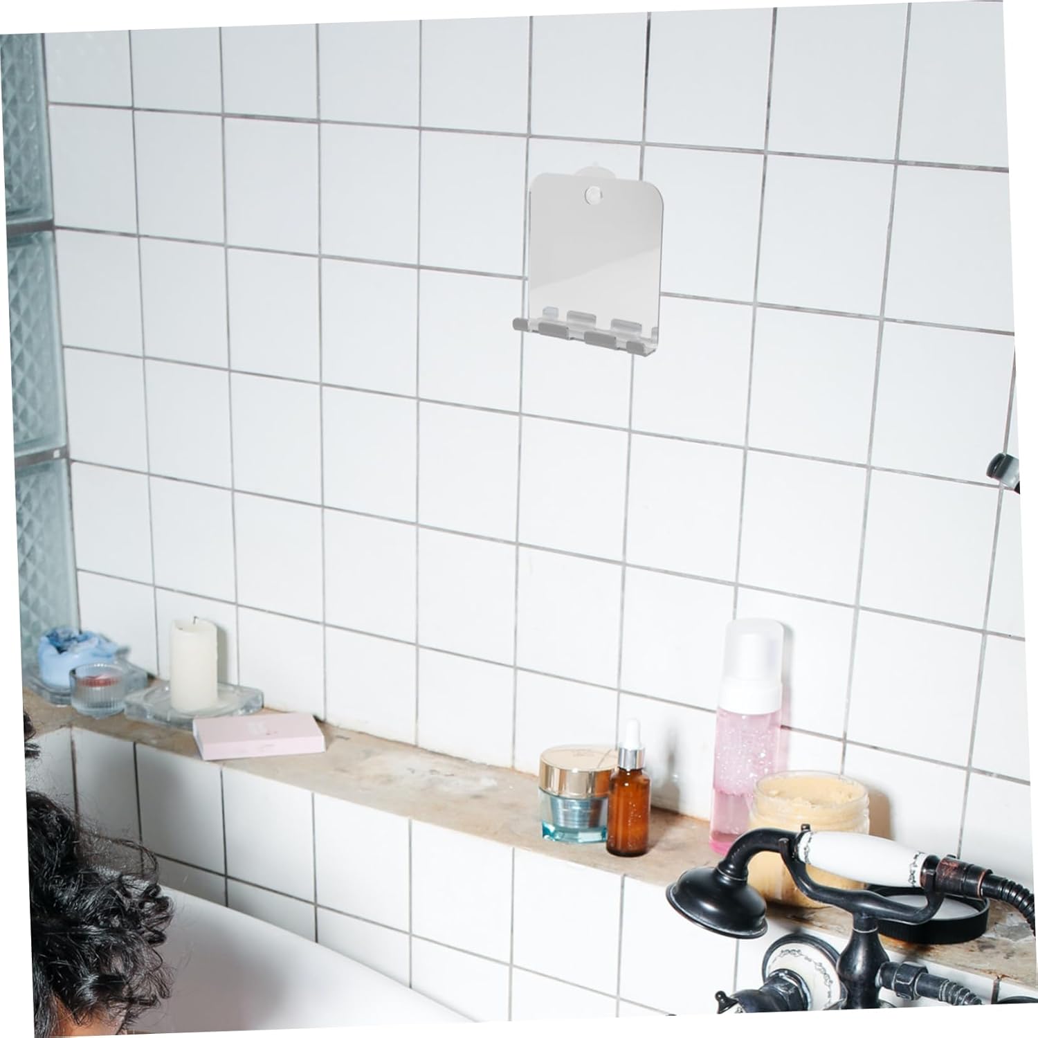 Baluue Fogless Shower Mirror for Men Women Travel Shaving