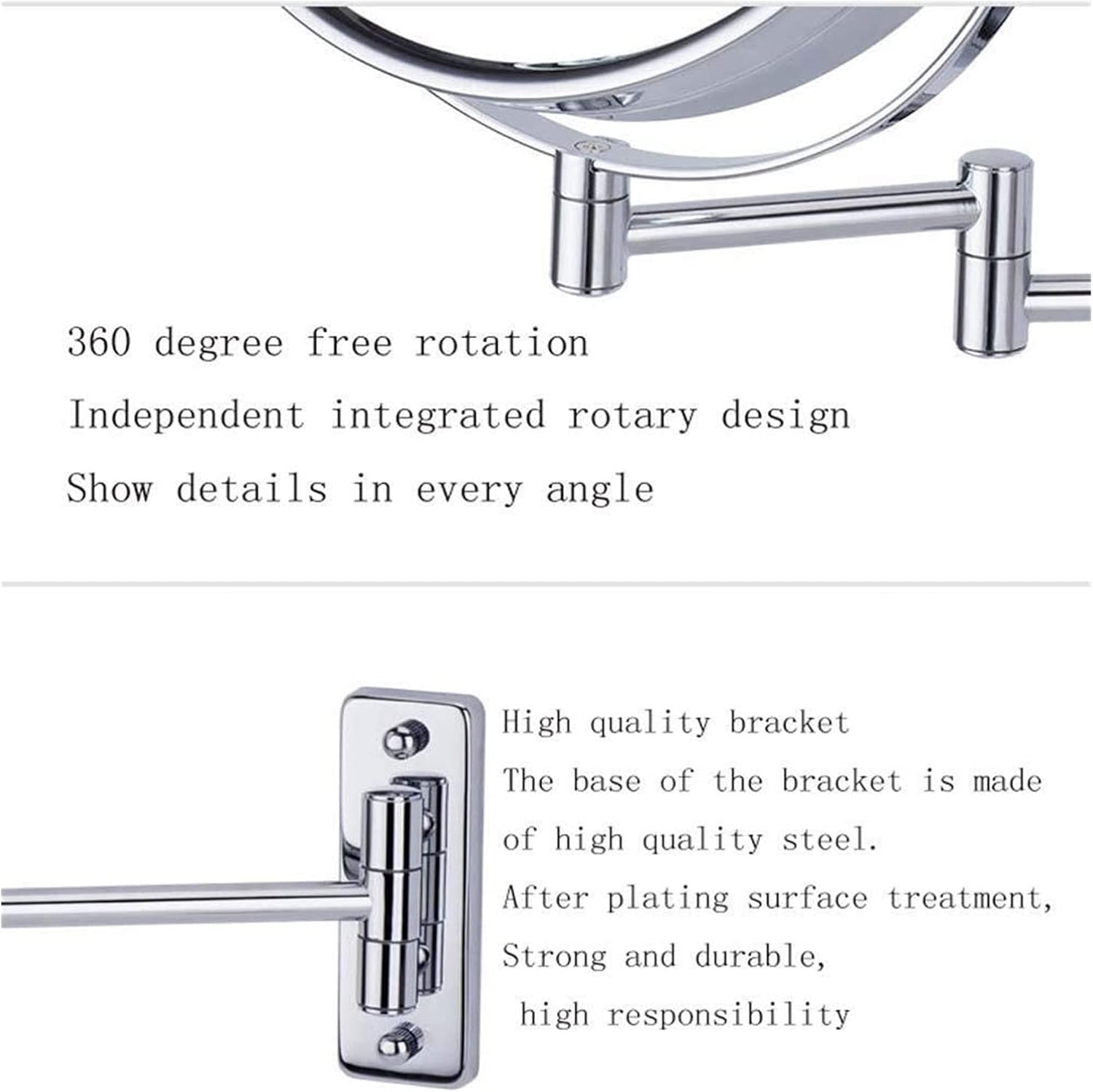 KARFRI Wall-Mounted Vanity Mirror with LED Light 1