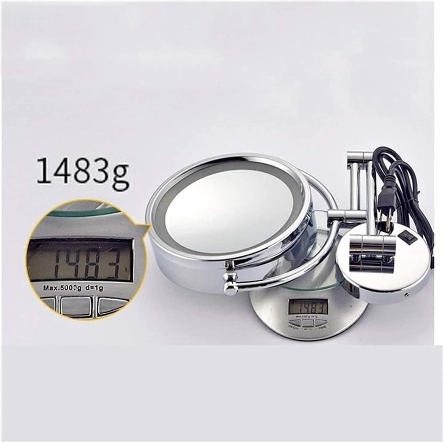 GALSOR Makeup Mirror 360 Rotation Dual-Sided Gold