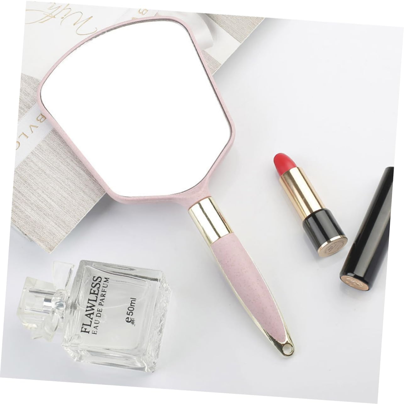 LIFKOME Handheld Makeup Mirror for Travel and Home Use