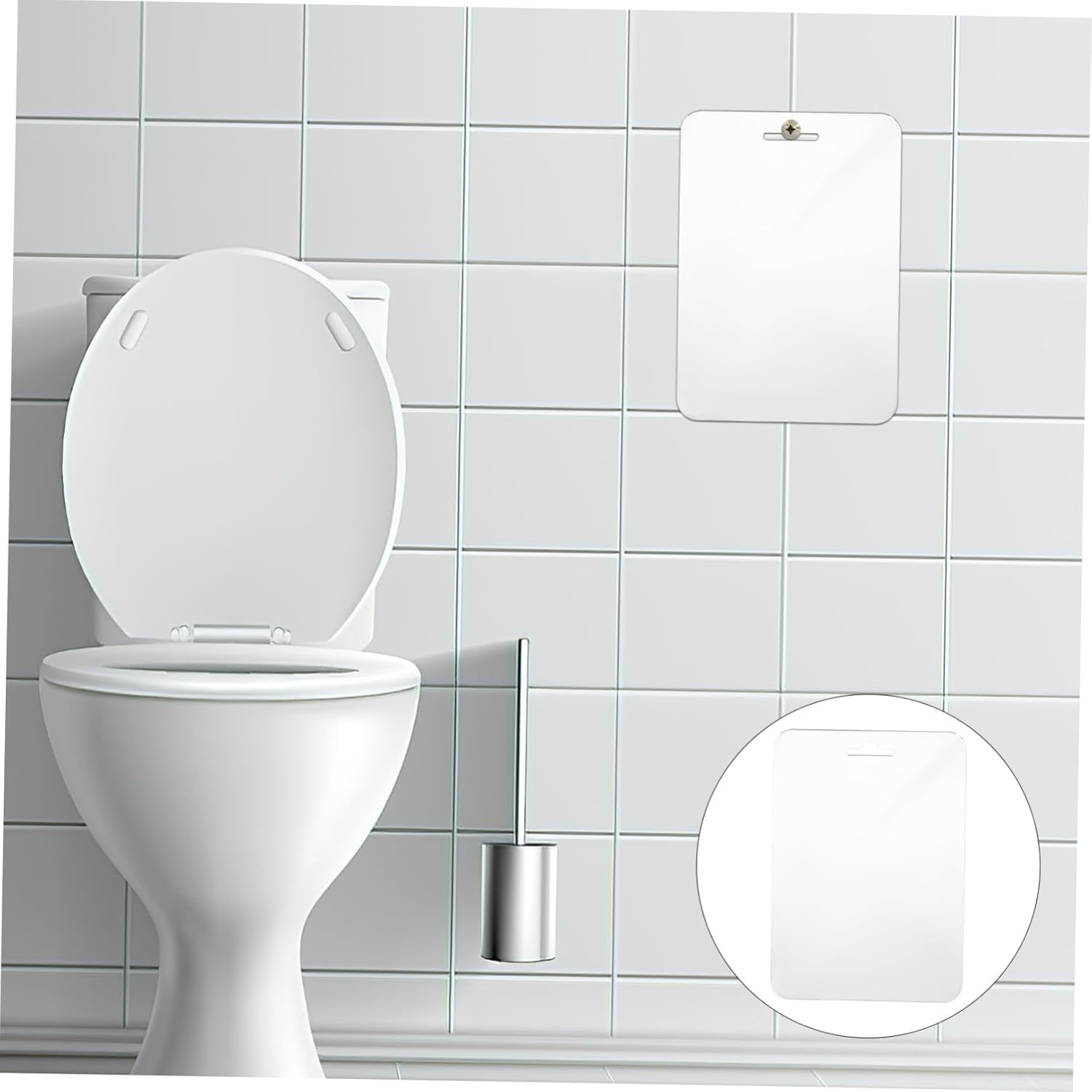 Beatifufu Travel Shaving Mirror 30x20cm Fogless Unbreakable