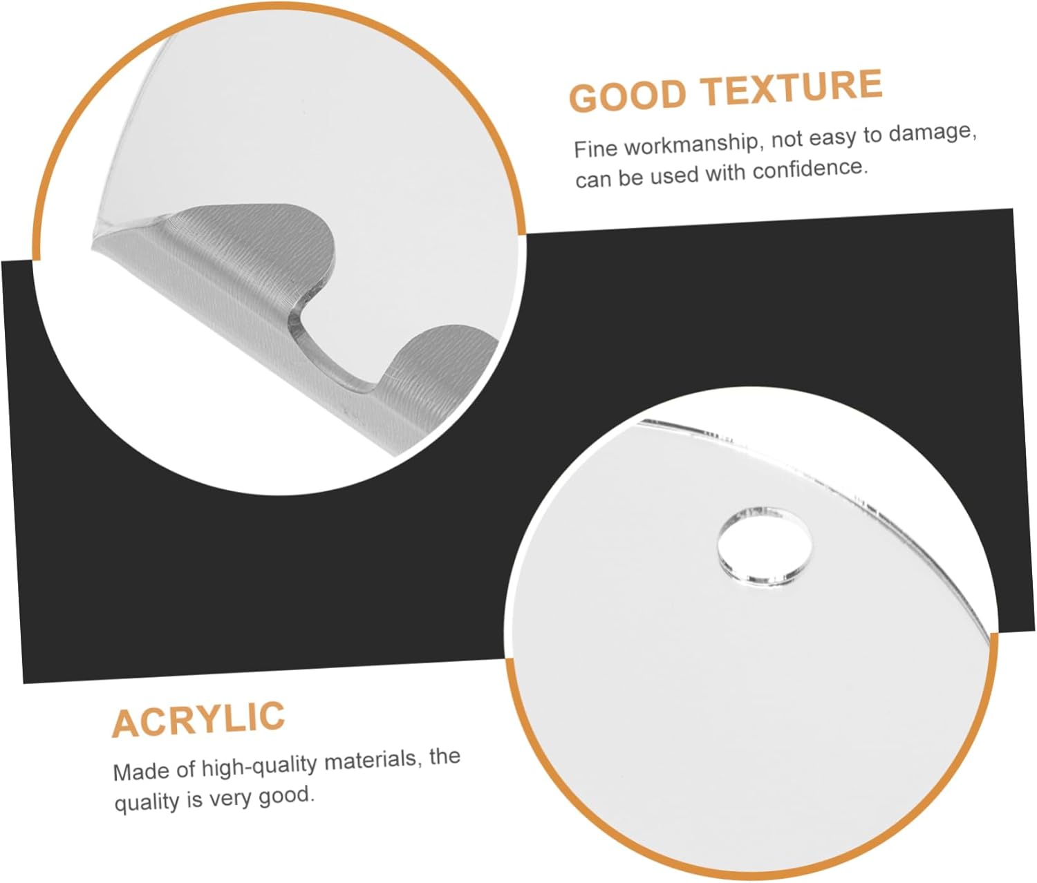Mens Acrylic Fog-Free Travel Mirror 1
