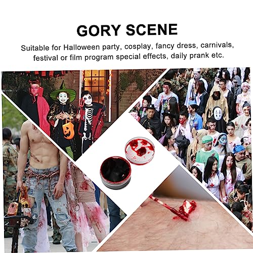 Minkissy Halloween 3pcs Fake Blood Gel Makeup Set