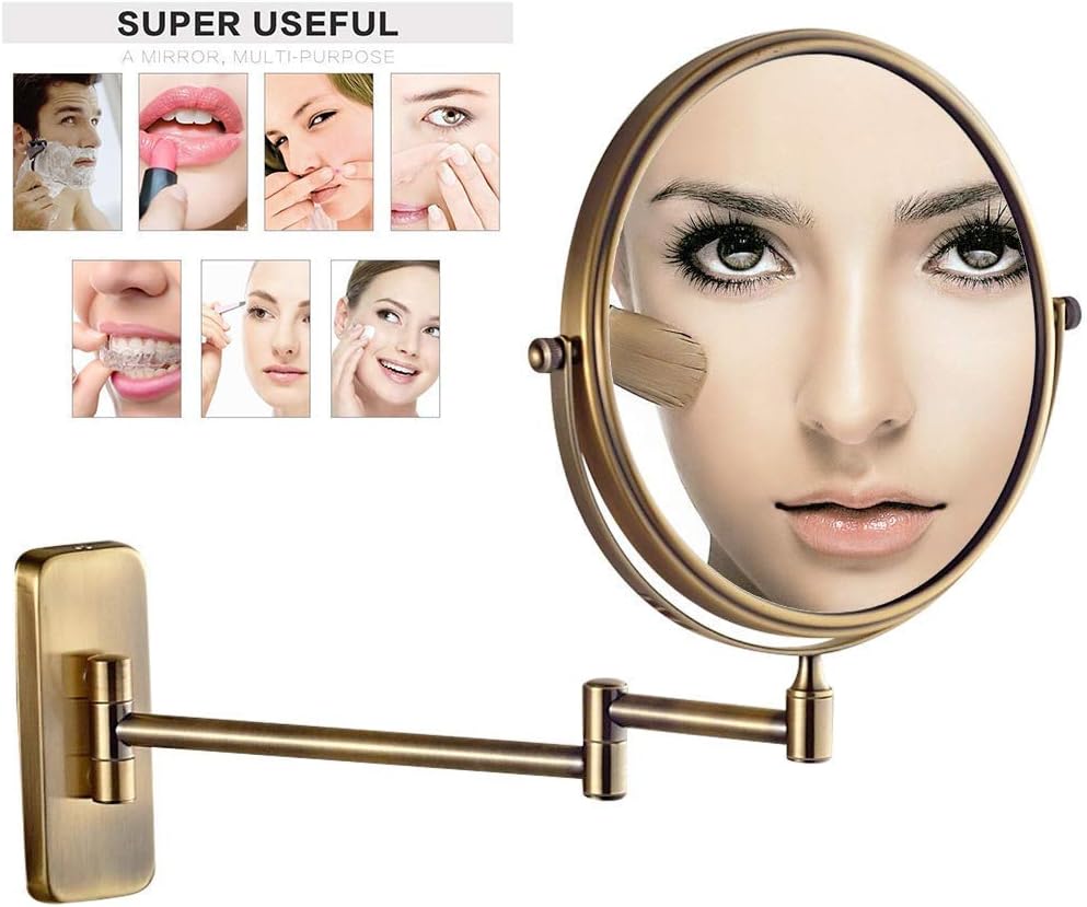 LZHIANG 8-Inch Double-Sided LED Vanity Mirror 1