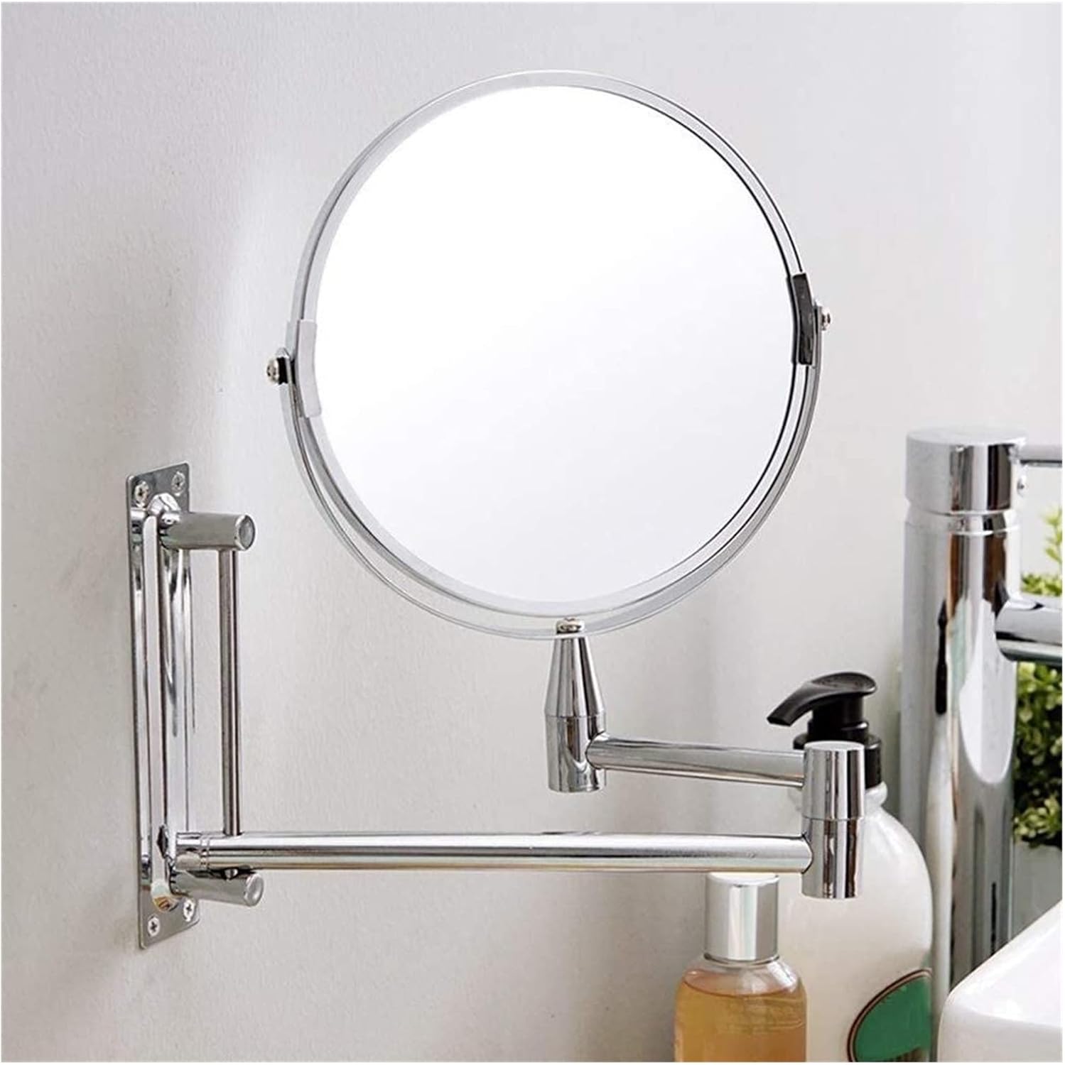 7 Inch LED Vanity Mirror with Flexible Arm and Touch Control