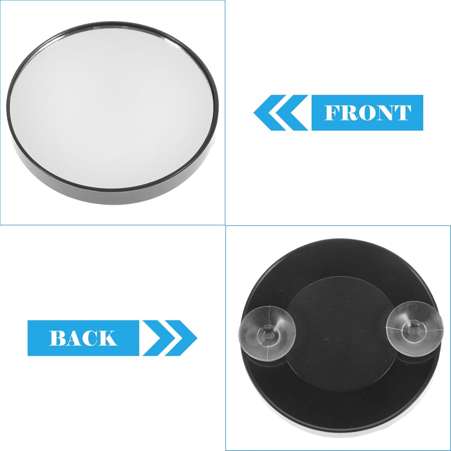 KALLORY 5X Magnifying Mirror With Suction Cups