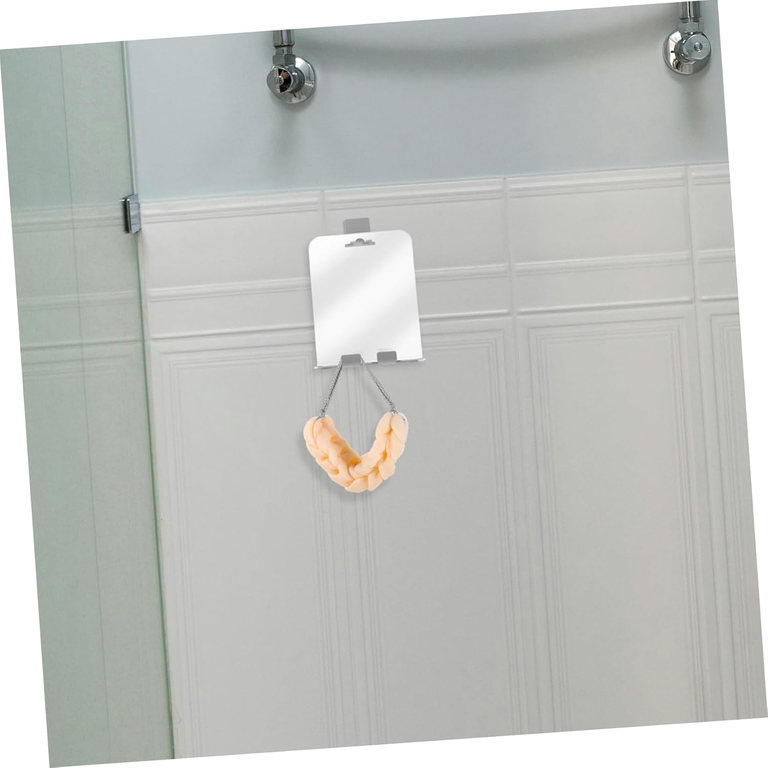 Fogless Shower Mirror with Shelf and Hooks