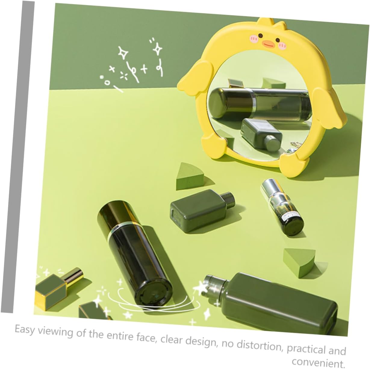 FOYTOKI Cartoon Duck Makeup Mirror