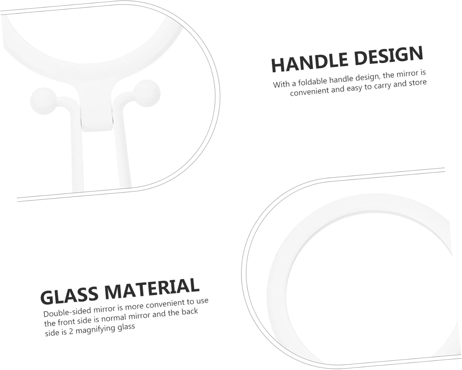 DOITOOL Womens Compact Foldable Makeup Mirror for On-The-Go