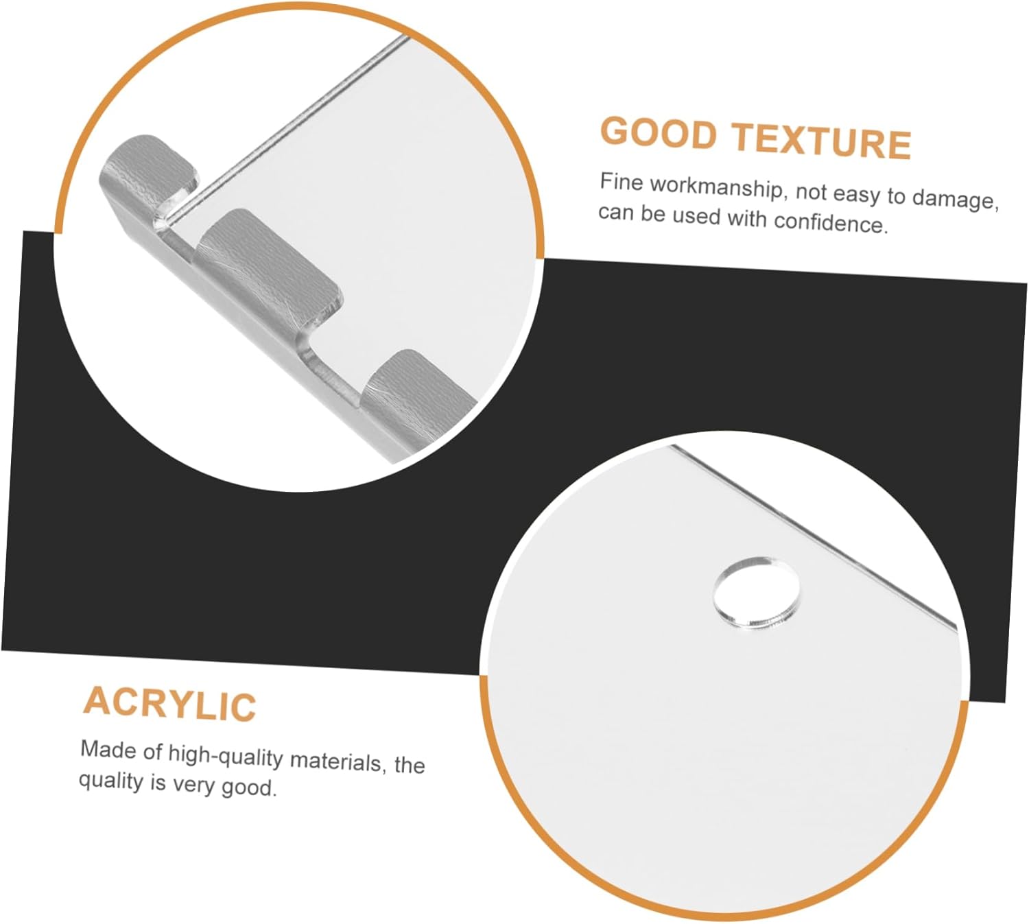 DECHOUS 5x7 Inch Travel Makeup Mirror for Shower and Bathroom
